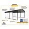 Arrow 12 x 24 x 7 ft Charcoal Carport CPHC122407 - alternate 16