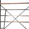 Homeroots 94" Black And Brown Distressed Copper and Wood Four Tier Library Bookcase with Four Drawers 380587 - alternate 8
