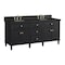 James Martin Vanities Lorelai 72" Double Vanity, Black Onyx, w/ 3 CM Phantome Eclos Top 424-V72-BKO-3PHT - alternate 9