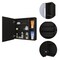 Homeroots 20" Black Wood Floating Single Door Bathroom Vanity And Medicine Cabinet With Mirror 479988 - alternate 1