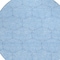 Homeroots 8' Sky Blue And Black Round Geometric Washable Indoor Outdoor Area Rug 596766 - alternate 8
