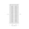 Sartodoors Sliding Closet Bi-fold Doors, Felicia 3312 White Silk with Frosted Glass, Sturdy Tracks Moldings T FELICIA3312BF-WS-60 x 84 (2* 30x84) - alternate 5