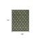 Homeroots 9' X 12' Dark Green And Light Green Trellis Indoor Outdoor Area Rug 551450 - alternate 7