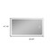 Homeroots 47" Clear Lighted Unframed Bathroom Vanity Mirror 564841 - alternate 8