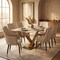 Leisuremod Allure Tufted PU Leather Side Dining Chair, Gold Accent Base AC52LTP - alternate 8