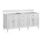 James Martin Vanities Lorelai 72" Double Vanity, Bright White, w/ 3 CM Phantome Eclos Top 424-V72-BW-3PHT - alternate 9