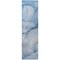 Homeroots 8' Runner Blue Abstract Washable Non Skid Indoor Outdoor Runner Rug 559794 - alternate 8