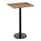 Flash Furniture Commercial 30x24 Natural HPL Tabletop with Black Bar Height RD Base ST-REC2430-NAT-TR18B-GG - alternate 1