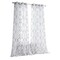 Homeroots 84” Silver Trellis Pattern Embroidered Window Curtain Panel 473337 - alternate 1
