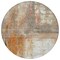 Homeroots 8' Copper Ivory And Brown Round Abstract Washable Indoor Outdoor Area Rug 603619 - alternate 9