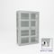 Pucel Heavy Duty Storage Cabinet with 6 in Legs, 48 in W x 78 in H x 19 in D, Perforated, Black HDSC-4872-19-4L-PERF - alternate 1