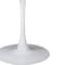 Homeroots 35" White Wood and Metal Pedestal Base Round Top Dining Table 602232 - alternate 7