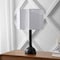 Jonathan Y Lisbet 21" Mid-Century Modern Tubular Gourd Resin LED Table Lamp with Octagonal Shade, Black JYL1160B - alternate 6