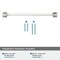Amerock Exceed 10-1/16 inch 256mm Center-to-Center Satin Nickel Cabinet Pull BP36923G10 - alternate 3