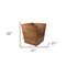 Homeroots 21in Brown Solid Wood Indoor Outdoor Square Planter Box 476244 - alternate 4