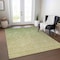 Homeroots 5' X 8' Artichoke Green And Beige Geometric Washable Indoor Outdoor Area Rug 605778 - alternate 8
