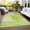 Homeroots 5' X 8' Green Abstract Washable Indoor Outdoor Area Rug 559743 - alternate 8