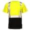 Dome75 Hi-Vis Short Sleeve Shirt, ANSI/ISEA 107-2020 Class 2, Type R, 100% Polyester Birds-Eye Mesh, MD DSS1422 - alternate 7