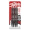Sharpie S-Gel High-Performance Gel Pen, Retractable, Fine 0.5 mm, Black Ink, Black Barrel, 4PK 2096140 - alternate 1