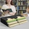 Acrimet Vertical Triple File Folder Holder Organizer, File Sorter (Plastic) (Black Color) 864.4 - alternate 6