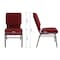 Flash Furniture Fabric Church Chair, Burgundy Patterned XU-CH-60096-BY-BAS-GG - alternate 7