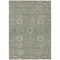 Homeroots 8' X 10' Artichoke Green Ivory And Coral Floral Washable Indoor Outdoor Area Rug 604764 - alternate 7