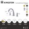 Kingston Brass Two-Handle Deck Mount Roman Tub Faucet, Brushed Brass KS2367DL - alternate 2