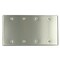 Leviton 4-Gang Blank Device Wallplate, Standard Size, Non-Magnetic Stainless Steel 84064-40 - alternate 1