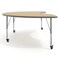 Flash Furniture Commercial Adjustable Height Kidney Activity Table with Locking Casters-LT NAT XU-A4896-KIDNY-LTNAT-T-P-CAS-GG - alternate 9