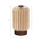 Jonathan Y Banks 8.5" Modern Minimalist Paper Pleated Column Accent LED Table Lamp, Natural JYL9102B - alternate 7