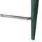Homeroots 25" Teal Blue Metal and Fabric Low Back Counter Height Bar Chair 558309 - alternate 9