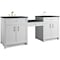 James Martin Vanities Bellshire 84" Dual Vanity Set w/24" Make-Up Counter, Bright White w/3 cm Charcoal Soapstone Sileston 660-VMC84-BW-3CSP - alternate 5