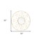 Homeroots 32" Gold Metal Round Accent Mirror 574028 - alternate 6