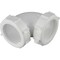 Keeney Mfg 1-1/2'' White Polypropylene 90 Degree Elbow Coupling 47WK - alternate 4