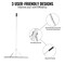Vevor Landscape Rake 36" Head Aluminum Landscape Rake 75" Adjustable Handle CY-SF13 - alternate 8
