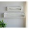 Homeroots Set Of Two White Wood Wall Mounted Floating Shelves 634534 - alternate 1