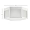 Jonathan Y Minimo 13" Hexagon Metal/Frosted Glass LED Flush Mount, Chrome JYL7451A - alternate 10