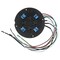 Hubbell SystemOne, Sub-Plate, (4) 20A, 125V Receptacles, (4) Keystone Openings, Black S1SP4X4 - alternate 5