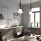 Vaxcel Willowbrook Mini Pendant Light, Matte Black, Frosted White Glass, 8-In. Wide P0461 - alternate 9