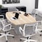 Skutchi Designs Boat Conference Table With Power Unit, 48 in W, 72 in L, White HAR-BOT-48x72-DOU.BK-W960-NA - alternate 7