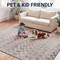 Jonathan Y Leila Moroccan Diamond Trellis Non-Slip Machine-Washable Taupe/Ivory 4 ft. x 6 ft. Area Rug CMR101J-4 - alternate 8
