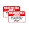 Signmission Restricted Area Authorized Employees Only, 12'' X 18'' 2 Signs, Heavy Gauge Aluminum, 2PK A-1218-2PACK-24766 - alternate 1