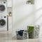 Basicwise Set of 2 Plastic Laundry Baskets with Handles Large & Small Ventilated Hampers, Grey QI003857GY.2 - alternate 5