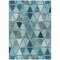 Homeroots 3' X 5' Teal Blue Aqua And Gray Geometric Washable Indoor Outdoor Area Rug 583052 - alternate 8