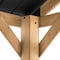 Sunjoy 11ftx13ft Outdoor Patio Premium Cedar Wood Frame Gazebo with Matte Black Steel Gable Hardtop Roof A102008001 - alternate 7