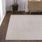 Jonathan Y Cole Modern Minimalist Pinstripe High-Low Cream/Silver 4 ft. x 6 ft. Area Rug CAR101A-4 - alternate 6
