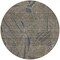 Homeroots 8' Brown Black And Gray Round Geometric Washable Indoor Outdoor Area Rug 594799 - alternate 7