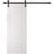 Sartodoors Barn Door 28 x 80 inches, BASIC 9422 White, 6.6FT Rail Track Heavy Hardware Set, Solid Panel Inte BASIC9422BD-B-SKIN-28 - alternate 1