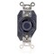 Leviton Flanged Locking Receptacle, L13-30R, 30 A, 600V AC, Three Phase, 3 Pole, Flush Mount, Black 2690 - alternate 5