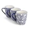 Elama Declan 6 Piece 12 Ounce Assorted Design Stoneware Mug Set in Blue and White ELM-DECLAN - alternate 7